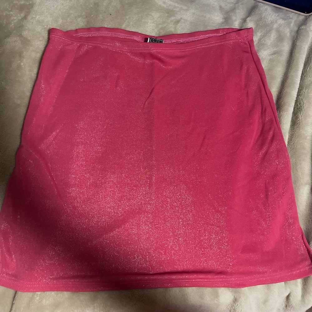 Pink shimmer skirt